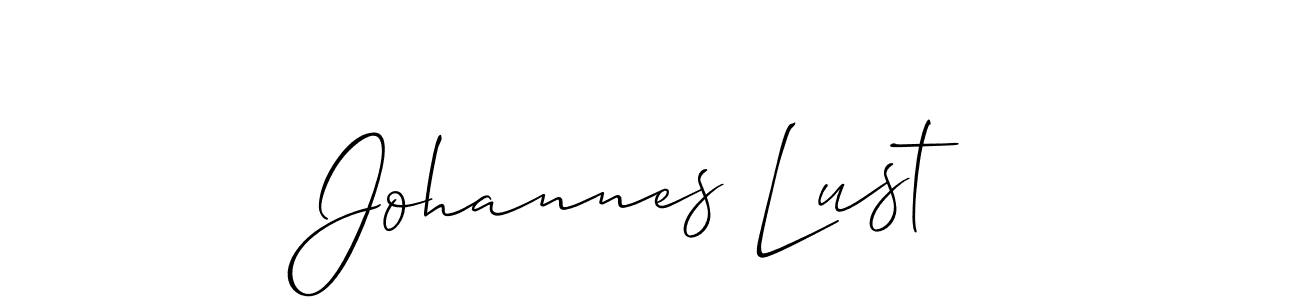 Also we have Johannes Lust name is the best signature style. Create professional handwritten signature collection using Allison_Script autograph style. Johannes Lust signature style 2 images and pictures png