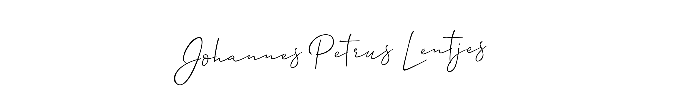 Use a signature maker to create a handwritten signature online. With this signature software, you can design (Allison_Script) your own signature for name Johannes Petrus Lentjes. Johannes Petrus Lentjes signature style 2 images and pictures png