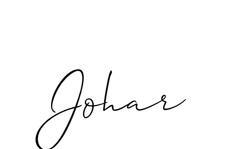 Create a beautiful signature design for name Johar. With this signature (Allison_Script) fonts, you can make a handwritten signature for free. Johar signature style 2 images and pictures png