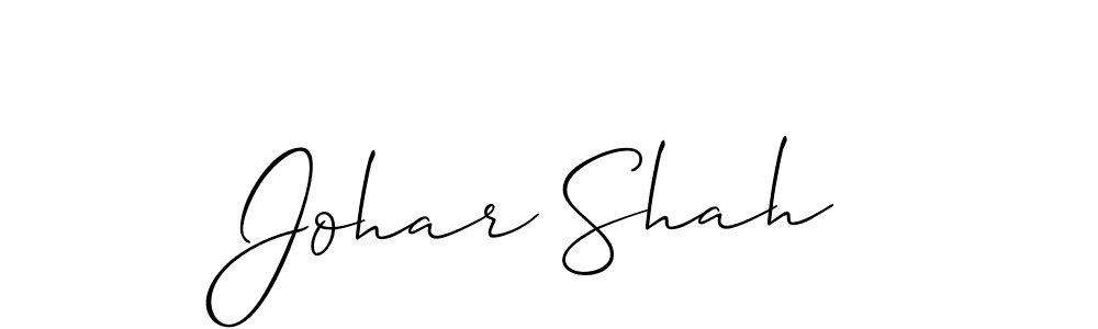 Also we have Johar Shah name is the best signature style. Create professional handwritten signature collection using Allison_Script autograph style. Johar Shah signature style 2 images and pictures png