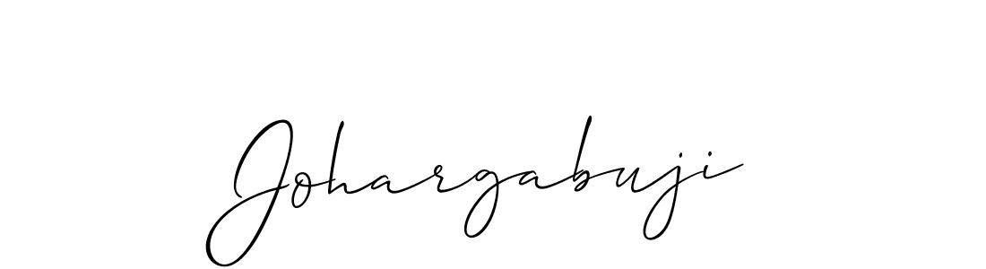 Make a beautiful signature design for name Johargabuji. With this signature (Allison_Script) style, you can create a handwritten signature for free. Johargabuji signature style 2 images and pictures png