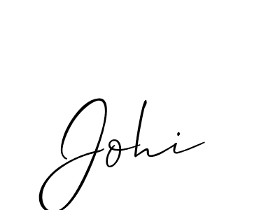 How to make Johi name signature. Use Allison_Script style for creating short signs online. This is the latest handwritten sign. Johi signature style 2 images and pictures png
