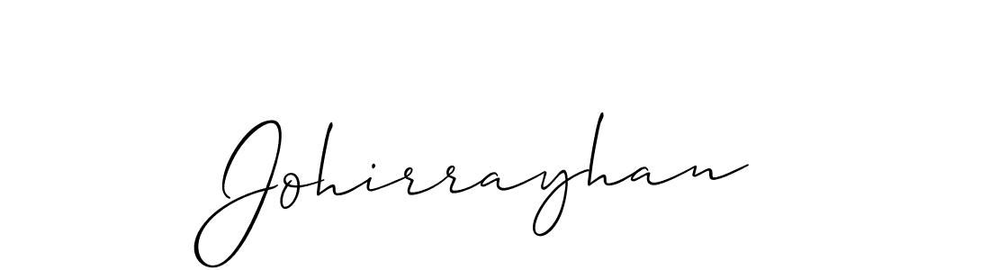 Also we have Johirrayhan name is the best signature style. Create professional handwritten signature collection using Allison_Script autograph style. Johirrayhan signature style 2 images and pictures png