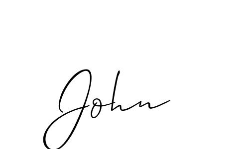 Create a beautiful signature design for name John . With this signature (Allison_Script) fonts, you can make a handwritten signature for free. John  signature style 2 images and pictures png