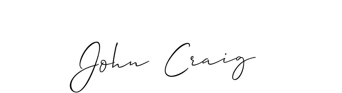 if you are searching for the best signature style for your name John  Craig. so please give up your signature search. here we have designed multiple signature styles  using Allison_Script. John  Craig signature style 2 images and pictures png