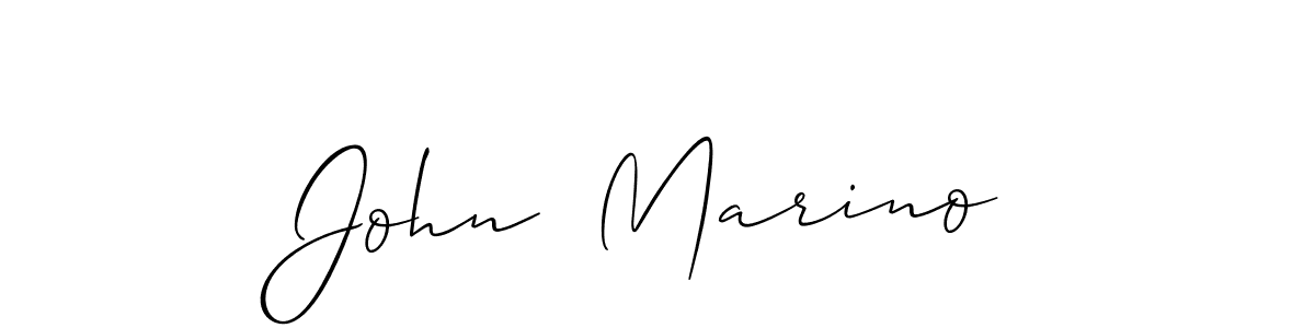 It looks lik you need a new signature style for name John  Marino. Design unique handwritten (Allison_Script) signature with our free signature maker in just a few clicks. John  Marino signature style 2 images and pictures png