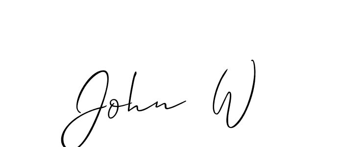 John  W stylish signature style. Best Handwritten Sign (Allison_Script) for my name. Handwritten Signature Collection Ideas for my name John  W. John  W signature style 2 images and pictures png