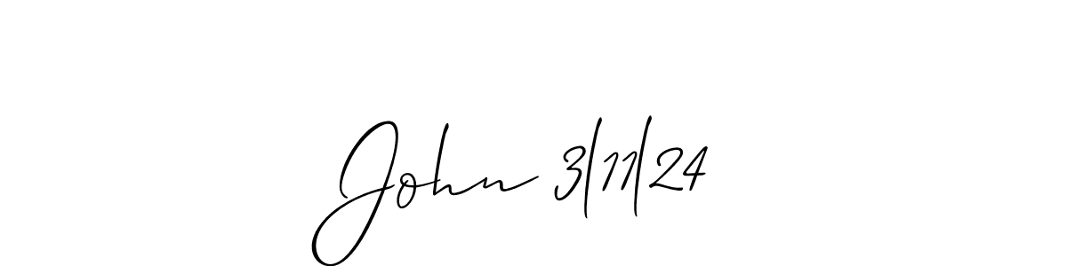 Best and Professional Signature Style for John 3l11l24. Allison_Script Best Signature Style Collection. John 3l11l24 signature style 2 images and pictures png