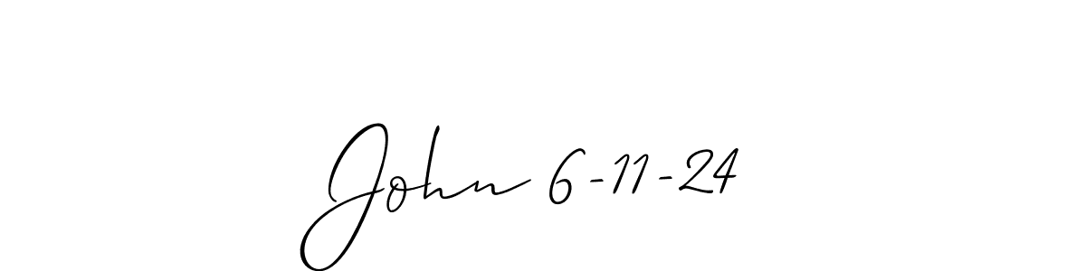 You should practise on your own different ways (Allison_Script) to write your name (John 6-11-24) in signature. don't let someone else do it for you. John 6-11-24 signature style 2 images and pictures png