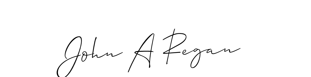 if you are searching for the best signature style for your name John A Regan. so please give up your signature search. here we have designed multiple signature styles  using Allison_Script. John A Regan signature style 2 images and pictures png