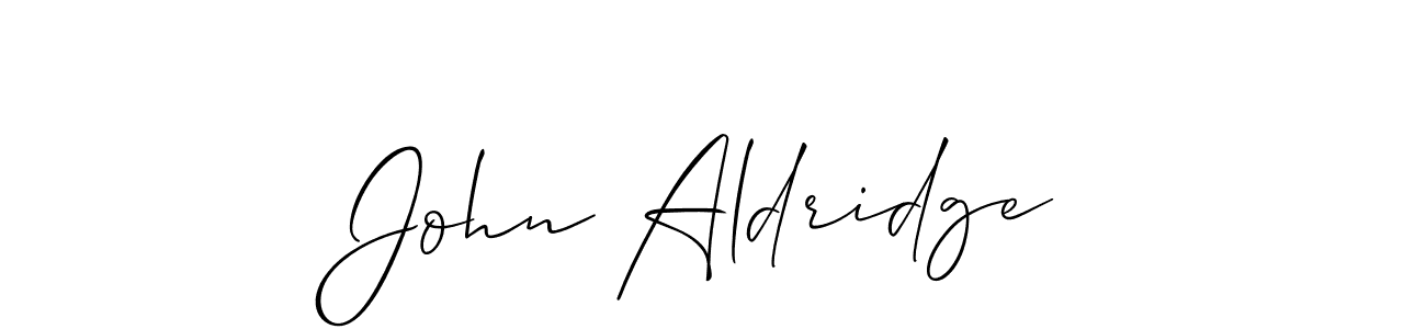 The best way (Allison_Script) to make a short signature is to pick only two or three words in your name. The name John Aldridge include a total of six letters. For converting this name. John Aldridge signature style 2 images and pictures png