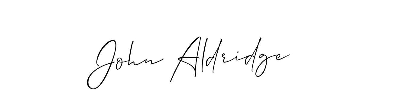 Also we have John Aldridge name is the best signature style. Create professional handwritten signature collection using Allison_Script autograph style. John Aldridge signature style 2 images and pictures png