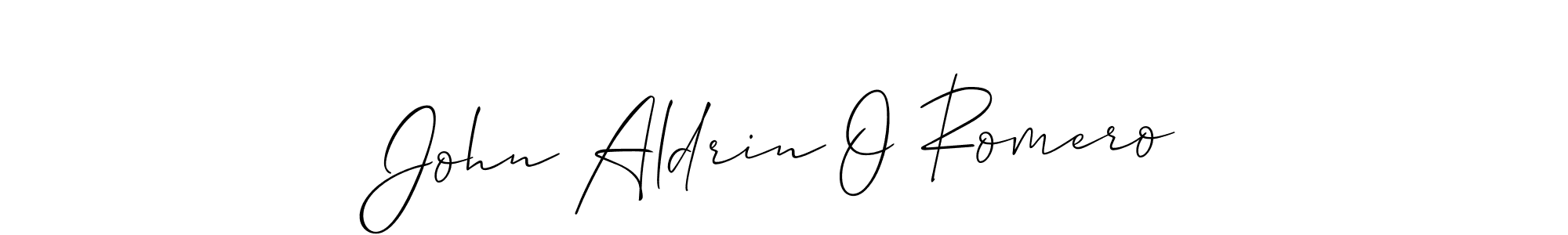 Make a short John Aldrin O Romero signature style. Manage your documents anywhere anytime using Allison_Script. Create and add eSignatures, submit forms, share and send files easily. John Aldrin O Romero signature style 2 images and pictures png