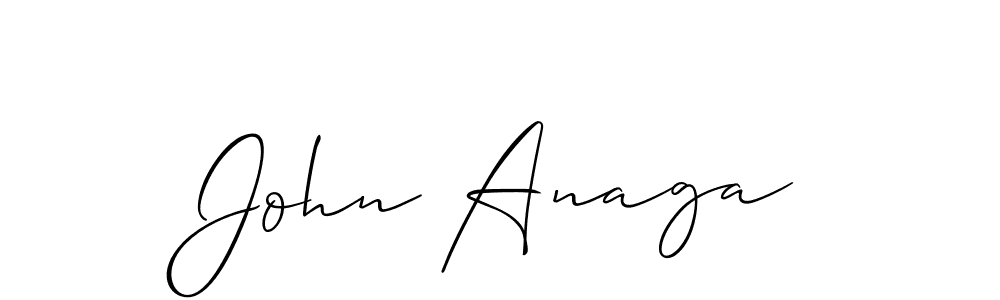 It looks lik you need a new signature style for name John Anaga. Design unique handwritten (Allison_Script) signature with our free signature maker in just a few clicks. John Anaga signature style 2 images and pictures png