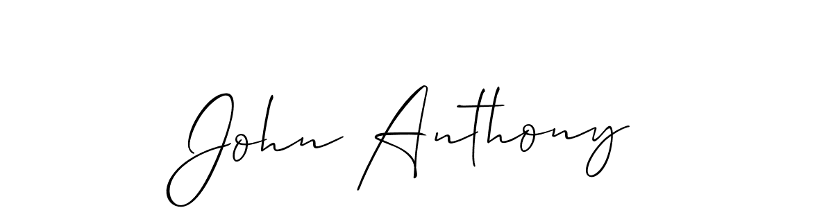 Best and Professional Signature Style for John Anthony. Allison_Script Best Signature Style Collection. John Anthony signature style 2 images and pictures png