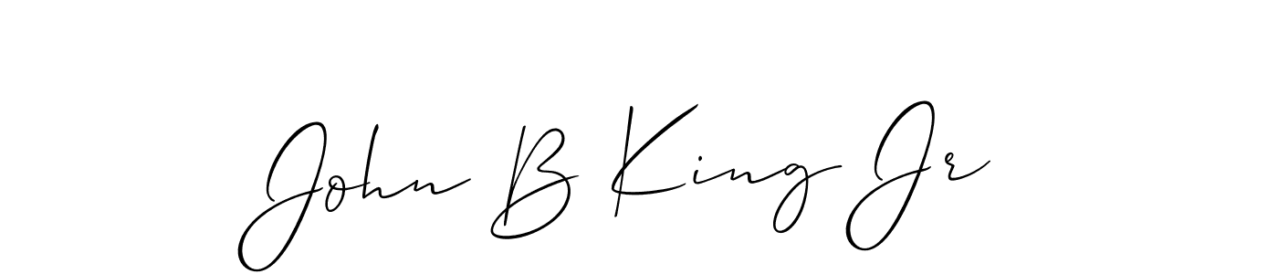 if you are searching for the best signature style for your name John B King Jr. so please give up your signature search. here we have designed multiple signature styles  using Allison_Script. John B King Jr signature style 2 images and pictures png