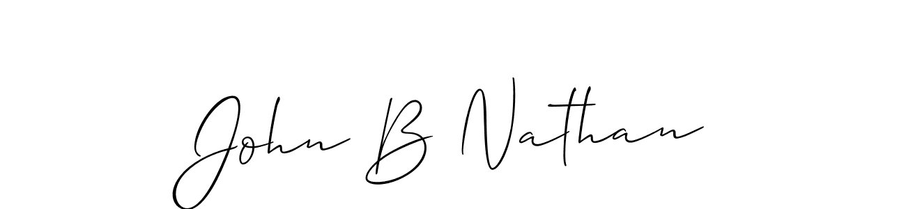 How to Draw John B Nathan signature style? Allison_Script is a latest design signature styles for name John B Nathan. John B Nathan signature style 2 images and pictures png
