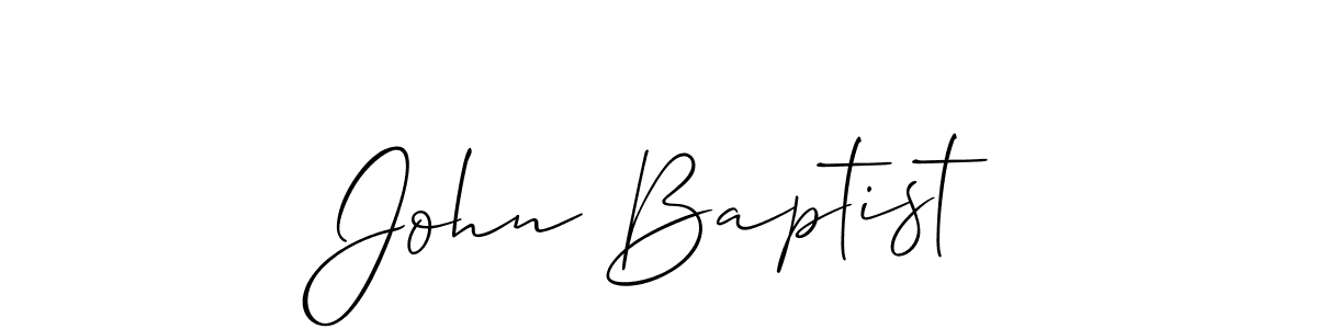 Create a beautiful signature design for name John Baptist. With this signature (Allison_Script) fonts, you can make a handwritten signature for free. John Baptist signature style 2 images and pictures png