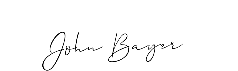 How to make John Bayer signature? Allison_Script is a professional autograph style. Create handwritten signature for John Bayer name. John Bayer signature style 2 images and pictures png