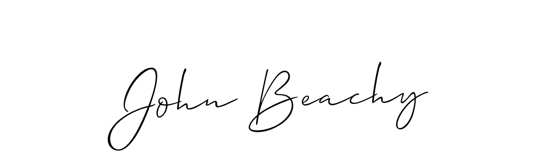 How to make John Beachy signature? Allison_Script is a professional autograph style. Create handwritten signature for John Beachy name. John Beachy signature style 2 images and pictures png
