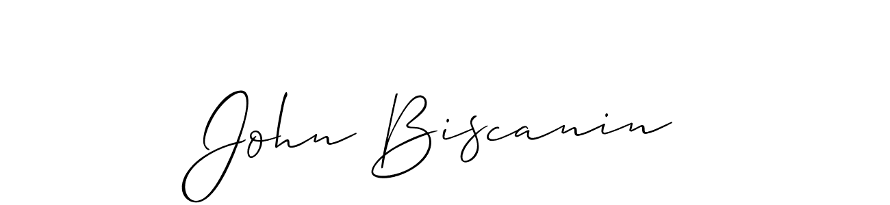 Allison_Script is a professional signature style that is perfect for those who want to add a touch of class to their signature. It is also a great choice for those who want to make their signature more unique. Get John Biscanin name to fancy signature for free. John Biscanin signature style 2 images and pictures png