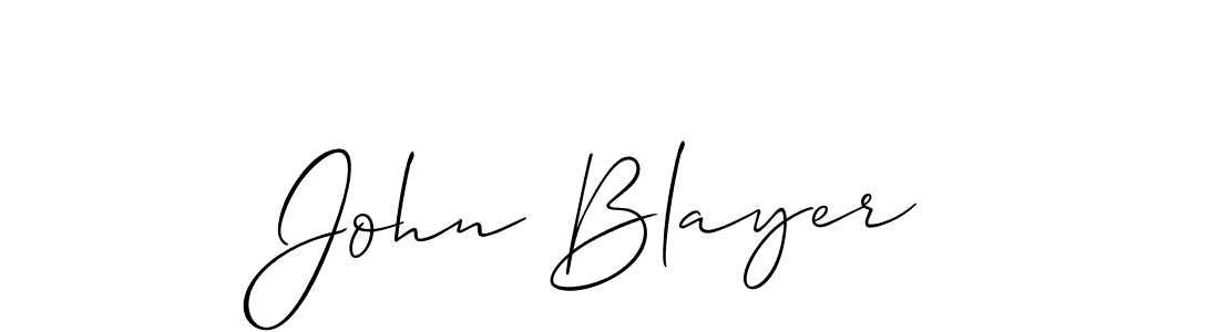 Create a beautiful signature design for name John Blayer. With this signature (Allison_Script) fonts, you can make a handwritten signature for free. John Blayer signature style 2 images and pictures png