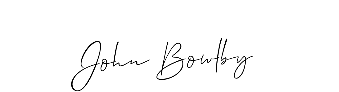 The best way (Allison_Script) to make a short signature is to pick only two or three words in your name. The name John Bowlby include a total of six letters. For converting this name. John Bowlby signature style 2 images and pictures png