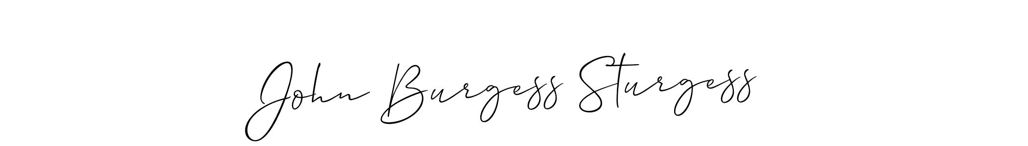 Make a short John Burgess Sturgess signature style. Manage your documents anywhere anytime using Allison_Script. Create and add eSignatures, submit forms, share and send files easily. John Burgess Sturgess signature style 2 images and pictures png
