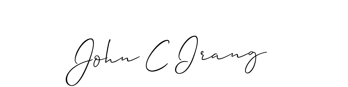 It looks lik you need a new signature style for name John C Irang. Design unique handwritten (Allison_Script) signature with our free signature maker in just a few clicks. John C Irang signature style 2 images and pictures png