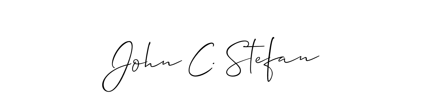 Create a beautiful signature design for name John C. Stefan. With this signature (Allison_Script) fonts, you can make a handwritten signature for free. John C. Stefan signature style 2 images and pictures png
