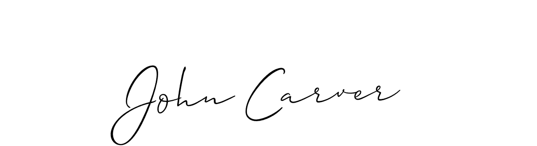 You should practise on your own different ways (Allison_Script) to write your name (John Carver) in signature. don't let someone else do it for you. John Carver signature style 2 images and pictures png