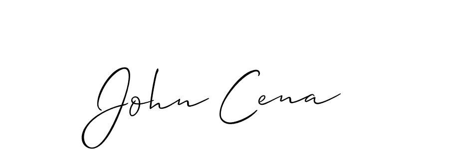 How to make John Cena signature? Allison_Script is a professional autograph style. Create handwritten signature for John Cena name. John Cena signature style 2 images and pictures png