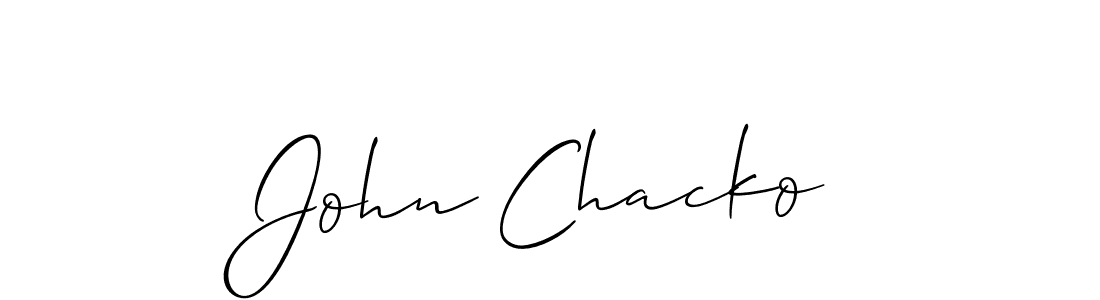 You should practise on your own different ways (Allison_Script) to write your name (John Chacko) in signature. don't let someone else do it for you. John Chacko signature style 2 images and pictures png