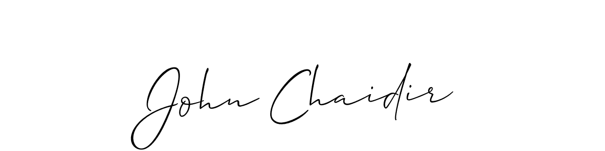 Once you've used our free online signature maker to create your best signature Allison_Script style, it's time to enjoy all of the benefits that John Chaidir name signing documents. John Chaidir signature style 2 images and pictures png