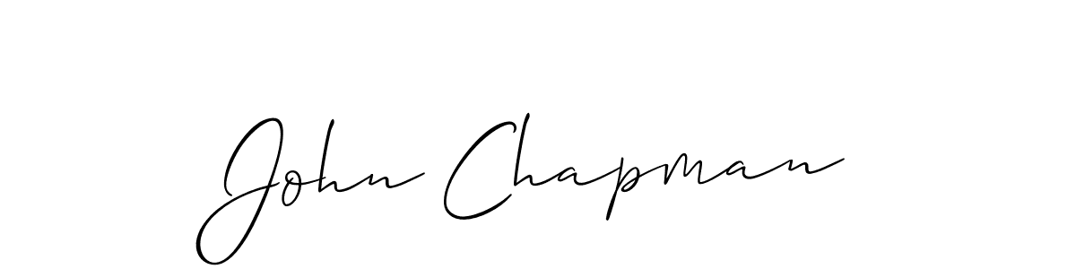 How to make John Chapman name signature. Use Allison_Script style for creating short signs online. This is the latest handwritten sign. John Chapman signature style 2 images and pictures png
