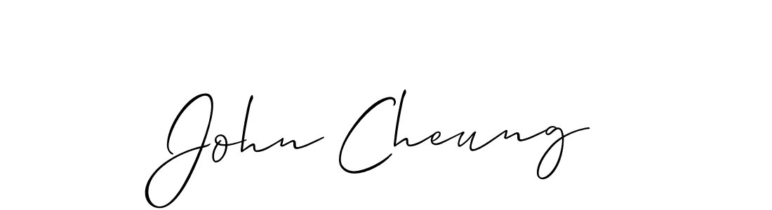 You should practise on your own different ways (Allison_Script) to write your name (John Cheung) in signature. don't let someone else do it for you. John Cheung signature style 2 images and pictures png
