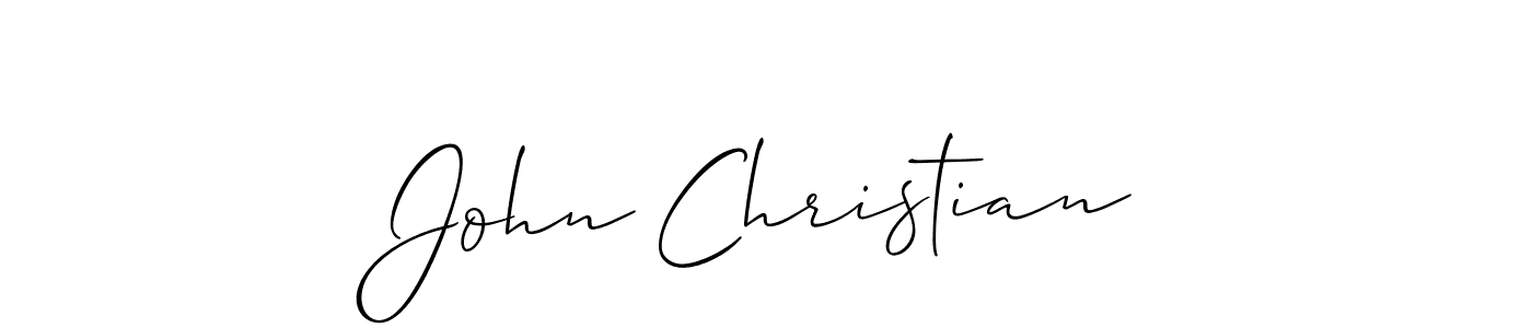 Best and Professional Signature Style for John Christian. Allison_Script Best Signature Style Collection. John Christian signature style 2 images and pictures png