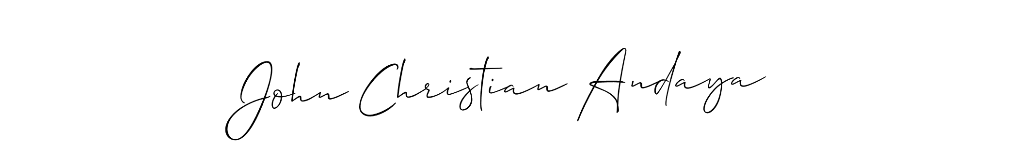 Similarly Allison_Script is the best handwritten signature design. Signature creator online .You can use it as an online autograph creator for name John Christian Andaya. John Christian Andaya signature style 2 images and pictures png