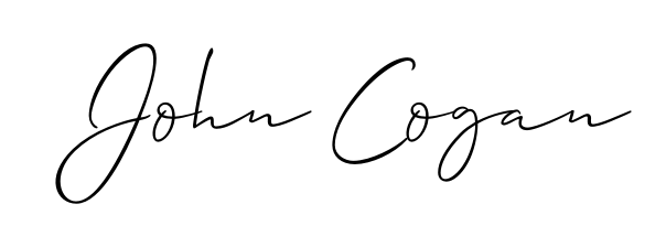 Discover the perfect balance of readability and style for John Cogan with Allison_Script font. Create your dream signature today. John Cogan signature style 2 images and pictures png
