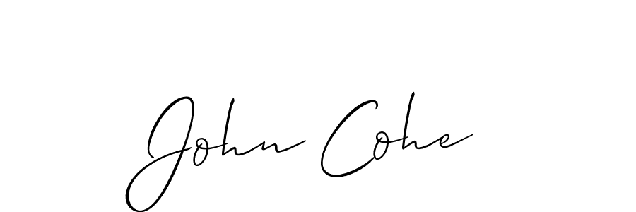 Allison_Script is a professional signature style that is perfect for those who want to add a touch of class to their signature. It is also a great choice for those who want to make their signature more unique. Get John Cohe name to fancy signature for free. John Cohe signature style 2 images and pictures png