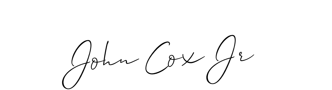 How to make John Cox Jr signature? Allison_Script is a professional autograph style. Create handwritten signature for John Cox Jr name. John Cox Jr signature style 2 images and pictures png