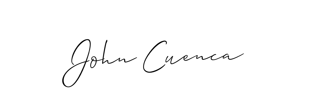 Make a beautiful signature design for name John Cuenca. With this signature (Allison_Script) style, you can create a handwritten signature for free. John Cuenca signature style 2 images and pictures png