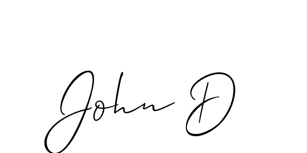 Similarly Allison_Script is the best handwritten signature design. Signature creator online .You can use it as an online autograph creator for name John D. John D signature style 2 images and pictures png