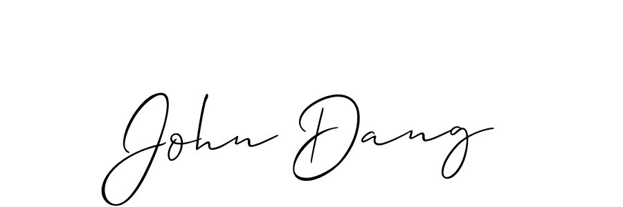 if you are searching for the best signature style for your name John Dang. so please give up your signature search. here we have designed multiple signature styles  using Allison_Script. John Dang signature style 2 images and pictures png