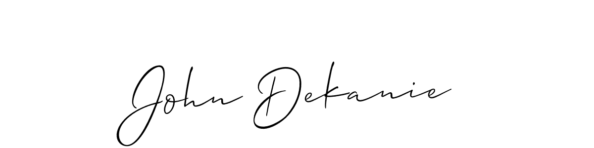 See photos of John Dekanie official signature by Spectra . Check more albums & portfolios. Read reviews & check more about Allison_Script font. John Dekanie signature style 2 images and pictures png