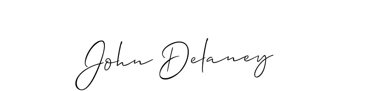 How to make John Delaney name signature. Use Allison_Script style for creating short signs online. This is the latest handwritten sign. John Delaney signature style 2 images and pictures png