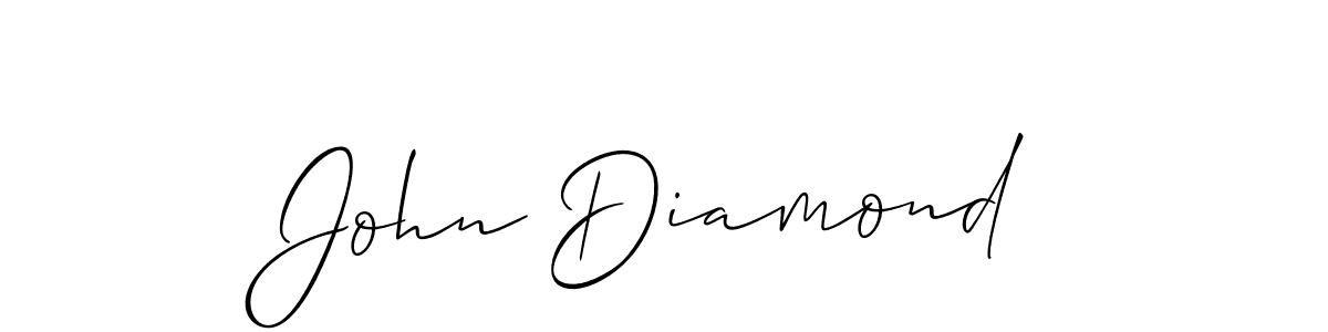 How to make John Diamond name signature. Use Allison_Script style for creating short signs online. This is the latest handwritten sign. John Diamond signature style 2 images and pictures png