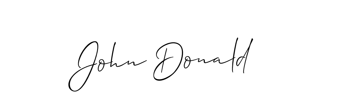 How to Draw John Donald signature style? Allison_Script is a latest design signature styles for name John Donald. John Donald signature style 2 images and pictures png