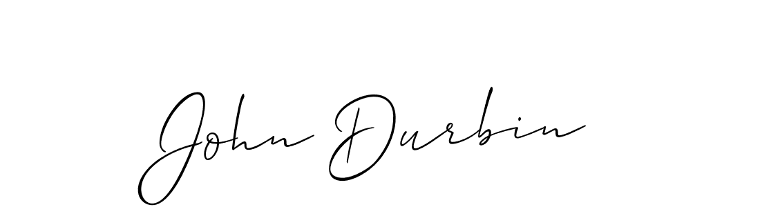 Design your own signature with our free online signature maker. With this signature software, you can create a handwritten (Allison_Script) signature for name John Durbin. John Durbin signature style 2 images and pictures png