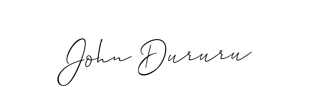 Once you've used our free online signature maker to create your best signature Allison_Script style, it's time to enjoy all of the benefits that John Dururu name signing documents. John Dururu signature style 2 images and pictures png